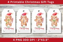 Christmas Gift Tags, gingerbread man Product Image 1