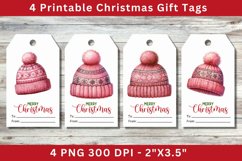Christmas Gift Tags,knitted hat with pompom Product Image 1