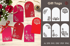 Tags with cut-out flowers. Product Image 1