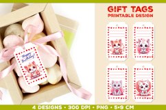 Printable Birthday Gift Tags Template with Adorable Animals Product Image 1