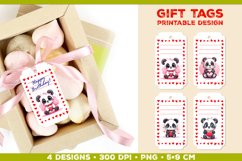 Printable Birthday Gift Tags Template with Adorable Animals Product Image 1