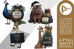 Gift-Wrap Grump Sarcastic Animals Sublimation Product Image 1