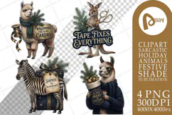 Gift-Wrap Grump Sarcastic Animals Sublimation Product Image 1