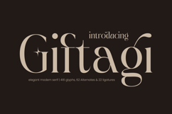 Giftagi - Elegant Modern Serif Font Product Image 1