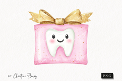 Pink Watercolor Gift Box - Tooth Fairy PNG Product Image 1