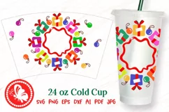Christmas gifts 24 oz Cold cup wrap Tumbler Personalized svg Product Image 2