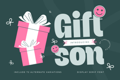 Giftson - Display Serif Font Product Image 1