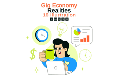 10 Gig Economy Realities Illustration Product Image 1