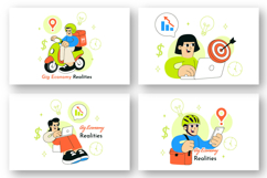 10 Gig Economy Realities Illustration Product Image 2
