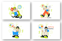 10 Gig Economy Realities Illustration Product Image 3