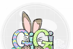 Gigi Bunny Png, Grandma Png Easter Design Sublimation Product Image 2