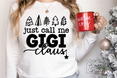 Just Call Me Gigi Claus SVG - Holiday Christmas Sweater Product Image 3