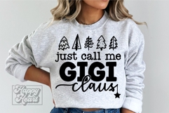 Just Call Me Gigi Claus SVG - Holiday Christmas Sweater Product Image 5
