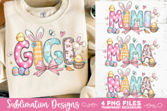 Mama Mimi Nana Gigi Easter 4 PNG Sublimation Product Image 2