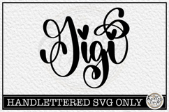 Gigi - Handlettered Name SVG Cut file Product Image 1