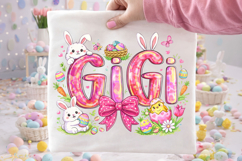 Gigi Easter PNG, Bunny Easter PNG, Easter Egg PNG, Grandma Product Image 2