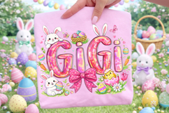 Gigi Easter PNG, Bunny Easter PNG, Easter Egg PNG, Grandma Product Image 3