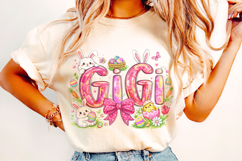 Gigi Easter PNG, Bunny Easter PNG, Easter Egg PNG, Grandma Product Image 4