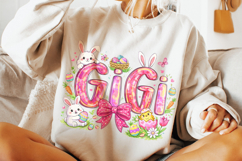 Gigi Easter PNG, Bunny Easter PNG, Easter Egg PNG, Grandma Product Image 5