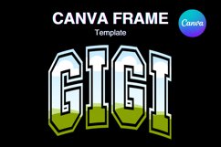 GIGI Canva Frame Mother Day Grandmother Photo Frame Template Product Image 1