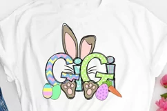 Gigi Bunny Png, Grandma Png Easter Design Sublimation Product Image 3