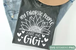 My Favorite People Call Me Gigi SVG | Sunflower SVG Product Image 2