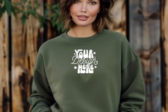 Gildan 18000 Sweatshirt Mockups, Women Sweatshirt Mockup, Product Image 1