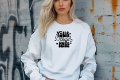 Gildan 18000 Sweatshirt Mockups, Women Sweatshirt Mockup, Product Image 1