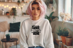 Gildan 18000 Sweatshirt Mockups, Women Sweatshirt Mockup, Product Image 1
