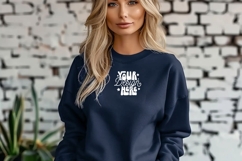 Gildan 18000 Sweatshirt Mockups, Women Sweatshirt Mockup, Product Image 1