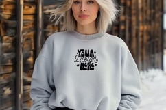 Gildan 18000 Sweatshirt Mockups, Women Sweatshirt Mockup, Product Image 1