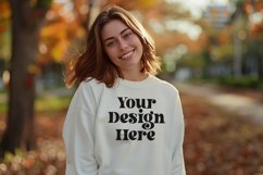 Gildan 5000 Crewneck Women White Color T-shirt Mockup Product Image 1