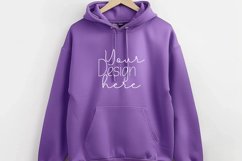 Gildan18500Hoodie. Purple Mockup Product Image 1