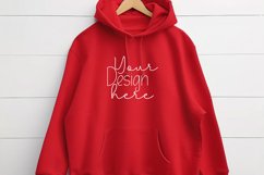 Gildan18500Hoodie. Purple Mockup Product Image 1