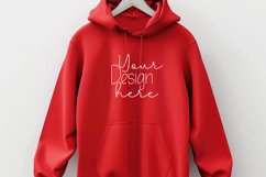Gildan18500Hoodie. Purple Mockup Product Image 1