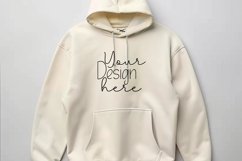 Gildan18500Hoodie. Sand Mockup Product Image 1