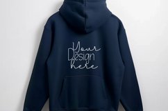 Gildan18500Hoodie.HeatherNavy Mockup Product Image 1