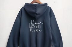 Gildan18500Hoodie.HeatherNavy Mockup Product Image 1