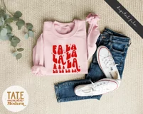 Fa la la la la SVG cut file - Retro Christmas shirt svg Product Image 6