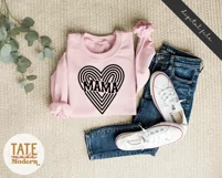 Retro MAMA SVG cut file - Retro mom life svg, mama vibes svg Product Image 3