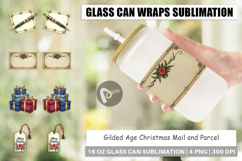 Gilded Age Christmas Mail Glass Can Product Image 1