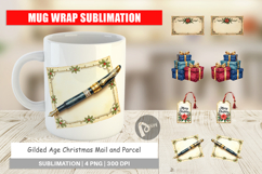 Gilded Age Christmas Mail Mug Wrap Product Image 1