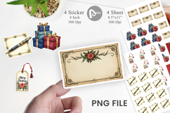 Gilded Age Christmas Mail Sticker Product Image 1