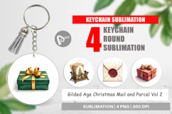 Gilded Age Christmas Mail Keychain Product Image 1