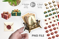 Gilded Age Christmas Mail Sticker Product Image 1