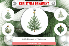 Gilded Botanical Christmas Ornament Product Image 1