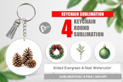 Gilded Evergreen Noel Keychain Product Image 1