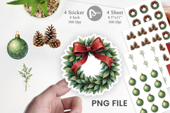 Gilded Evergreen Noel Sticker Product Image 1