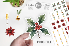 Gilded Evergreen Noel Sticker Product Image 1
