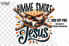 Gimme S&#039;more Jesus PNG Fall Christian Faith Trendy S&#039;mores Product Image 2
